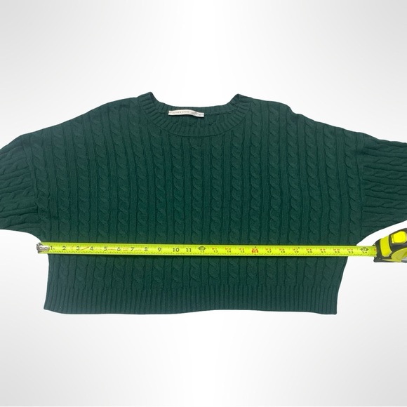 Altar D State Green‎ cropped Cable Knit Sweater size medium - Picture 4 of 4